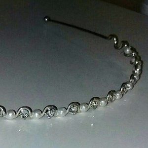 🎉10 for $10🎉New Claire's Pearl and Rhinestone Headband